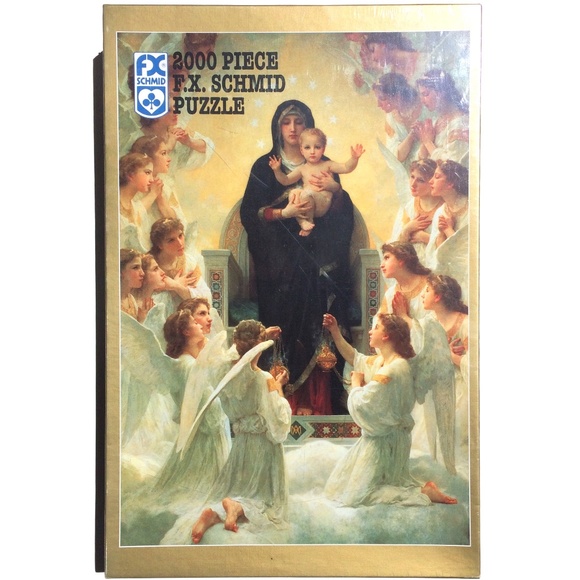 FX Schmid 2000 Piece Puzzle The Virgin Mary With Angels - Picture 1 of 7
